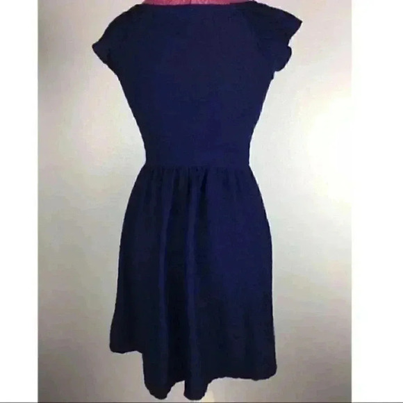 xhilaration Womens Dress Navy Blue Knit Sz Sp - Picture 6 of 8